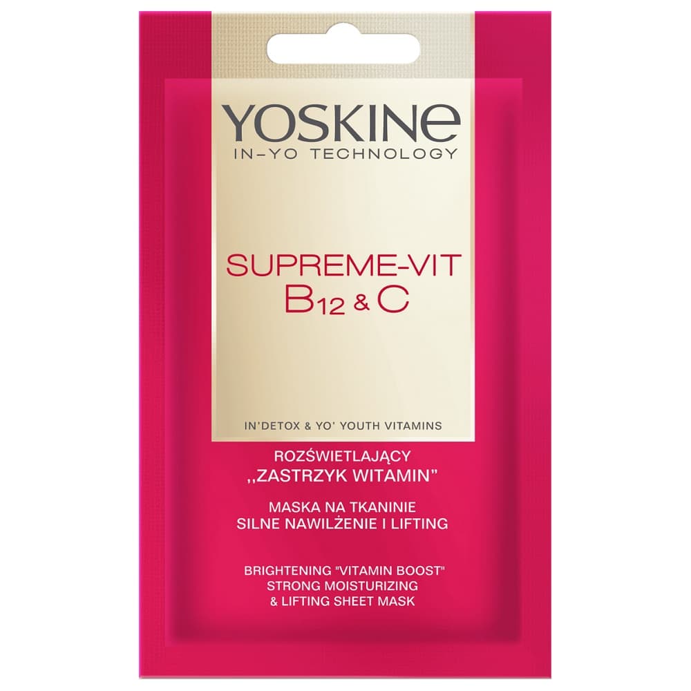Supreme Vit. B12, Vit. C Maska w płachcie