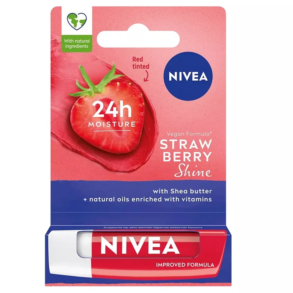LIP CARE Pomadka piel. Strawberry (truskaw.)