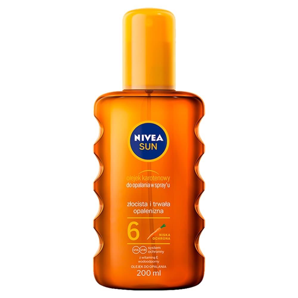 SUN - Intense Bronze - Karotenowy olejek do opalania w spray'u - Wodoodporny - SPF 6 -
