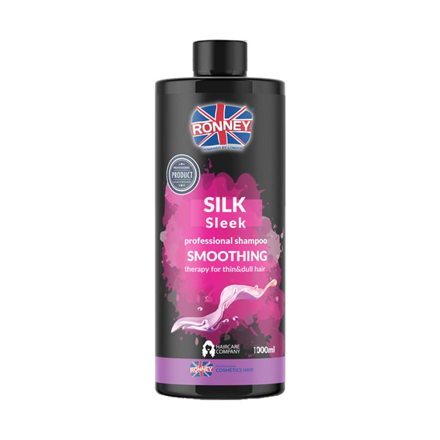 Silk Sleek, szampon wygładzający, włosy cienkie i matowe