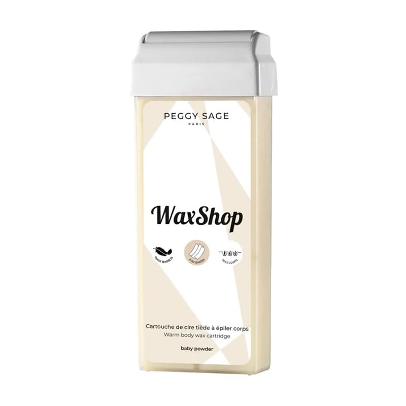 Waxshop, wkład z ciepłym woskiem do depilacji do ciała - baby powder, ref.601044