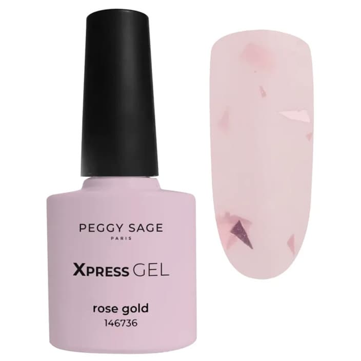 Xpress Gel, żel, top i baza 3w1 do paznokci, Rose Gold