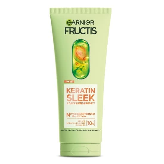 Fructis Keratin Sleek Conditioner Odżywka do włosów suchych i puszących się
