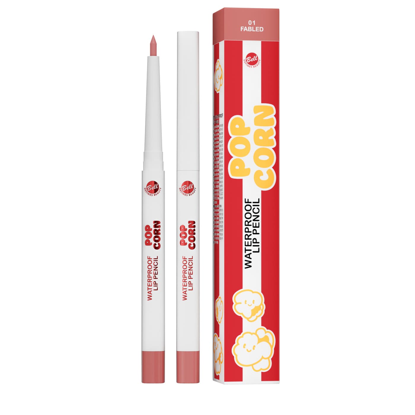 Popcorn, wodoodporna kredka do ust, 001