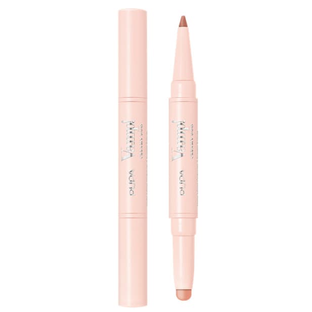 PUPA Vamp! Creamy Duo, pomadka i konturówka do ust, Fair Nude, 0,8+