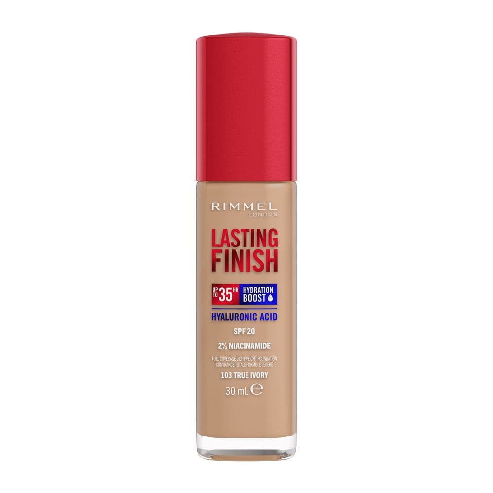 Rimmel Lasting Finish 35HR Nawilżający Podkład Do Twarzy 103 True Ivory