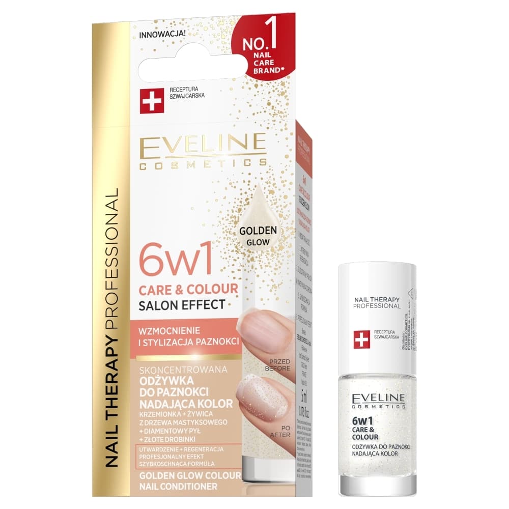 Nail Therapy Care & Colour odżywka do paznokci 6 in 1 odcień Golden Glow