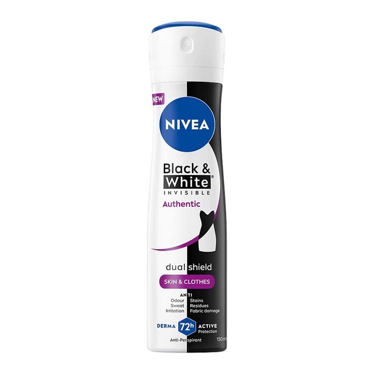 Black & White Invisible Authentic antyperspirant w sprayu