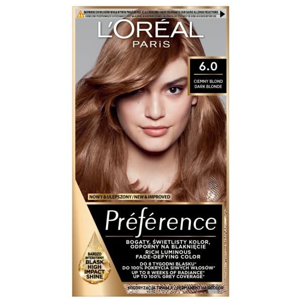 Paris Preference farba do włosów 6.0 Ciemny Blond
