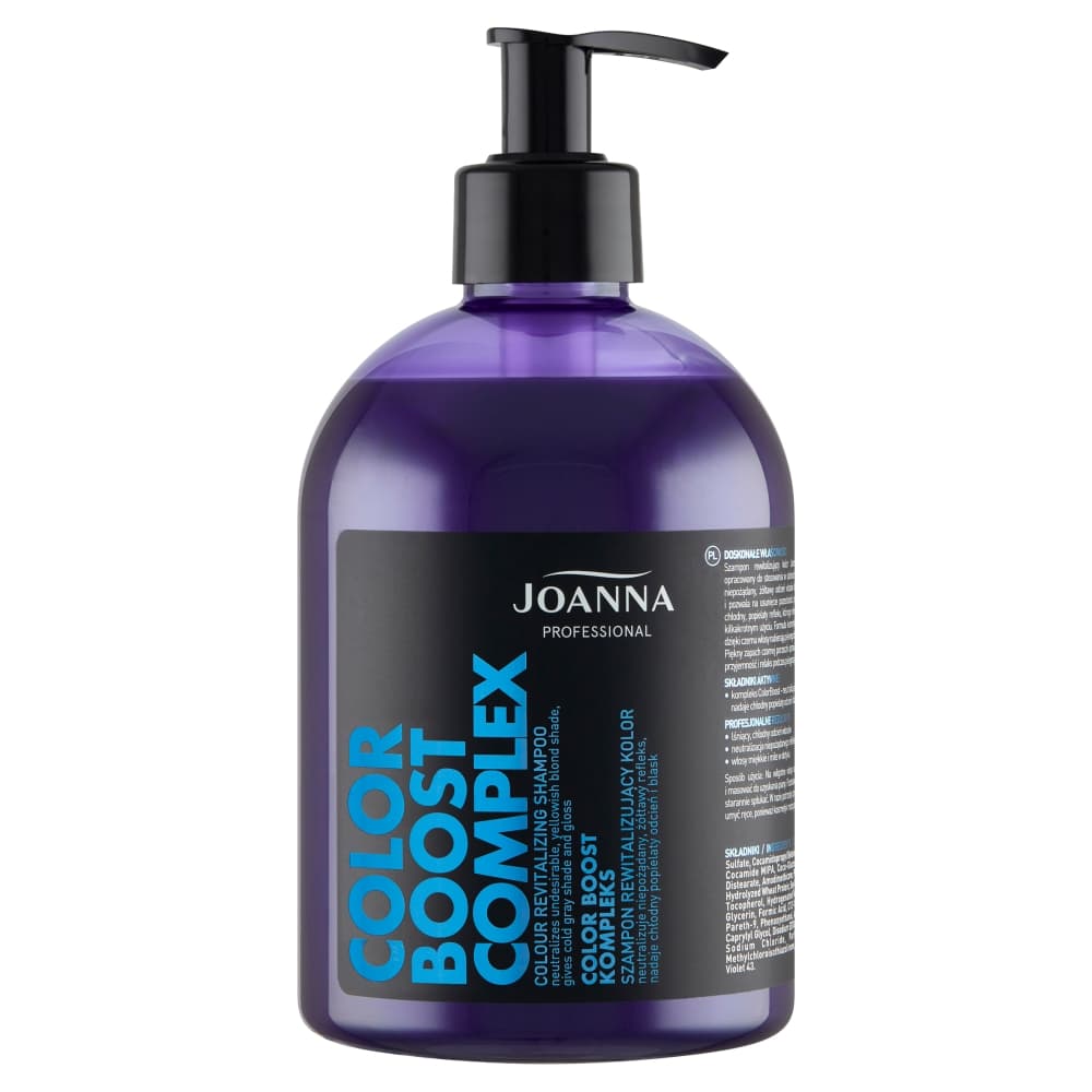 Anti-Yellow Boost Complex - Fioletowy szampon tonujący kolor popielaty -