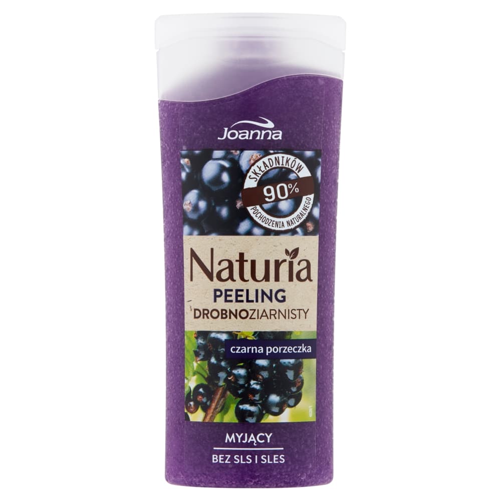 Naturia - Drobnoziarnisty peeling myjący do ciała - Czarna porzeczka -