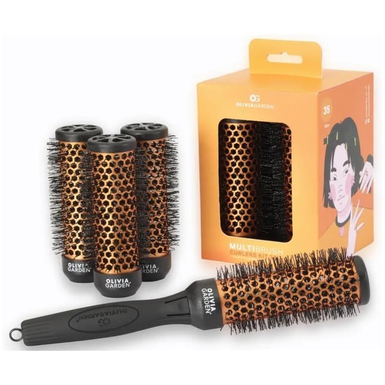 Multibrush Curlers Kit, zestaw szczotek do włosów, 35mm