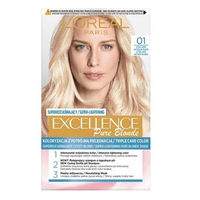 Paris Excellence Cool Creme farba do włosów odcień 01 Superjasny blond naturalny