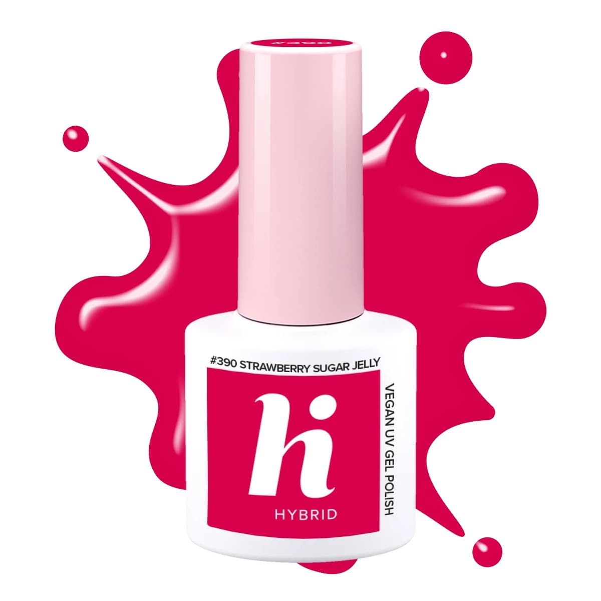 hybrid, lakier hybrydowy, #390 Strawberry Sugar Jelly