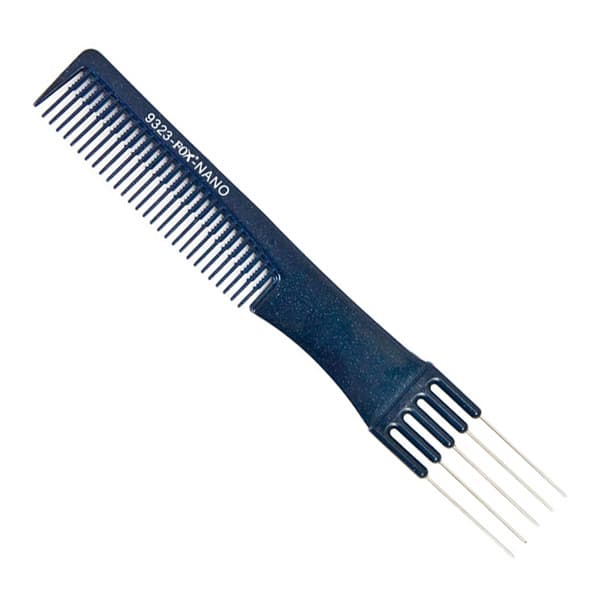 Nano 9323, profesjonalny grzebień fryzjerski, antybakteryjny, niebieski