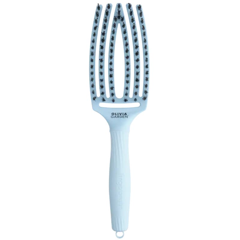 Fingerbrush Love Double Bristles Pastel Blue, szczotka do włosów, niebieski