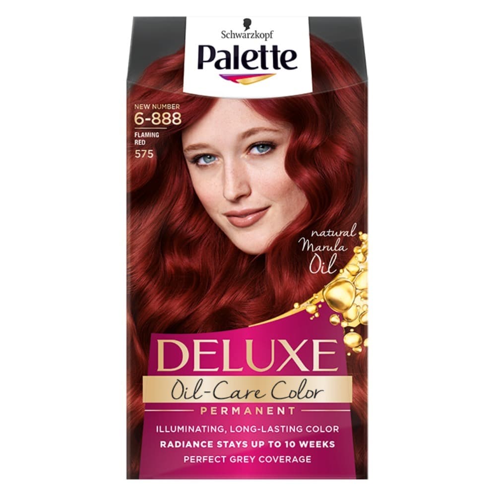 Deluxe, farba do włosów permanentna 575 Intensywna Czerwień