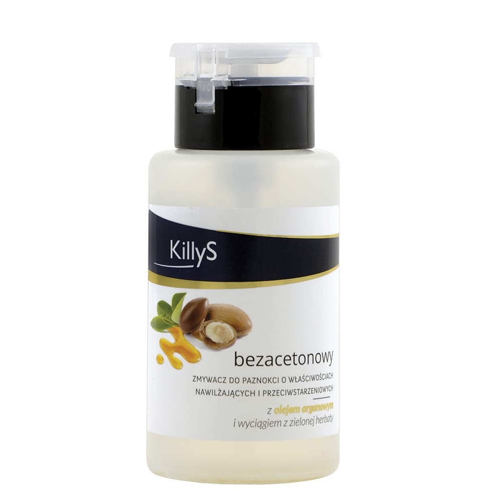 Acetone-Free Nail Polish Remover bezacetonowy zmywacz do paznokci pompka Olejek Arganowy