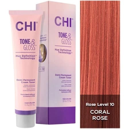 Tone & Gloss, toner do włosów, Coral Rose