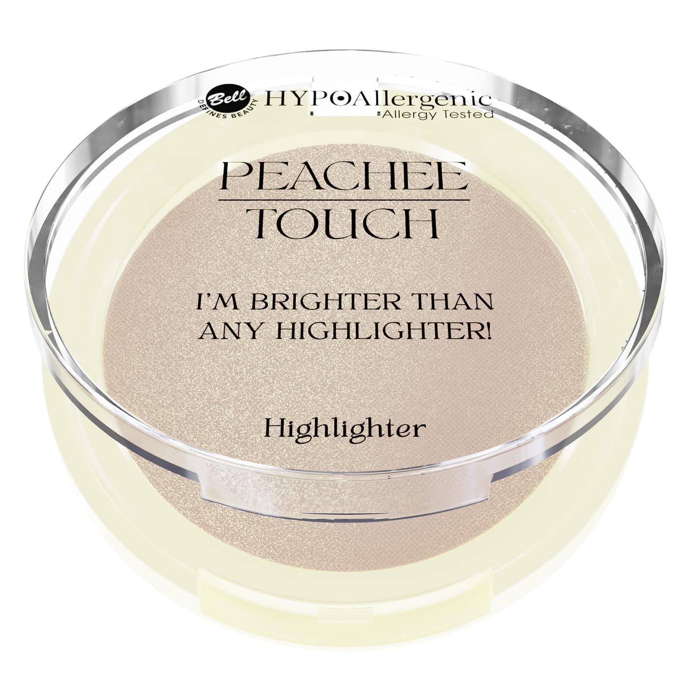 HYPOAllergenic x Peachee, rozświetlacz do twarzy i ciała 01