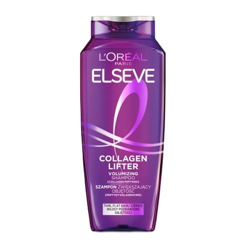 L'Oréal - ELSEVE - Collagen Lifter - Volumizing Shampoo - Szampon zwiększający objętość włosów -
