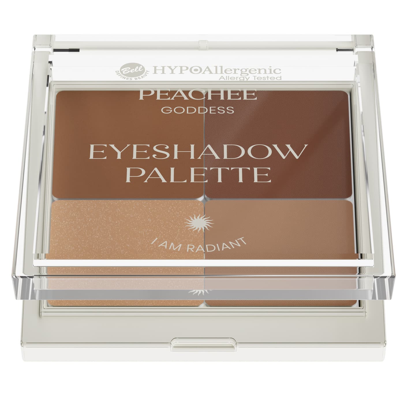 HYPOAllergenic x Peachee, hypoalergiczna paletka cieni do powiek, 01
