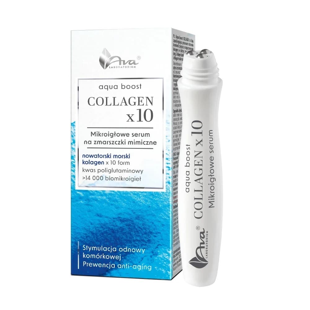 Aqua Boost Collagen, serum mikroigłowe na zmarszczki mimiczne