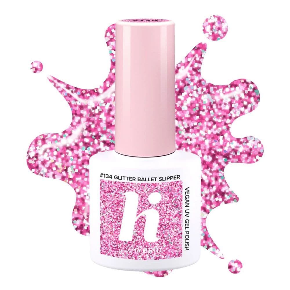 hybrid, lakier hybrydowy, #134 Glitter Ballet Slipper