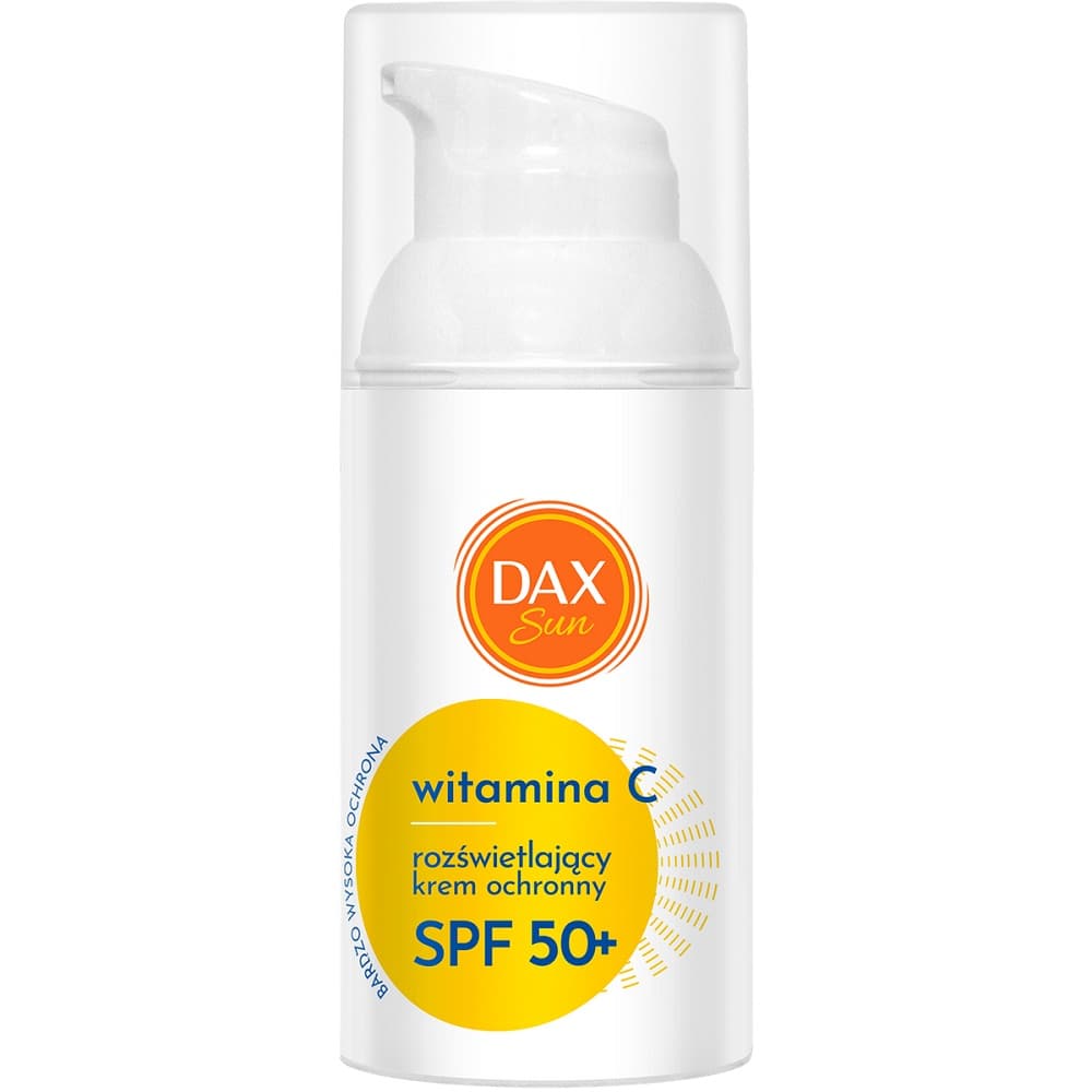 Dax Sun Krem ochronny rozświetlajacy z witaminą C SPF50+