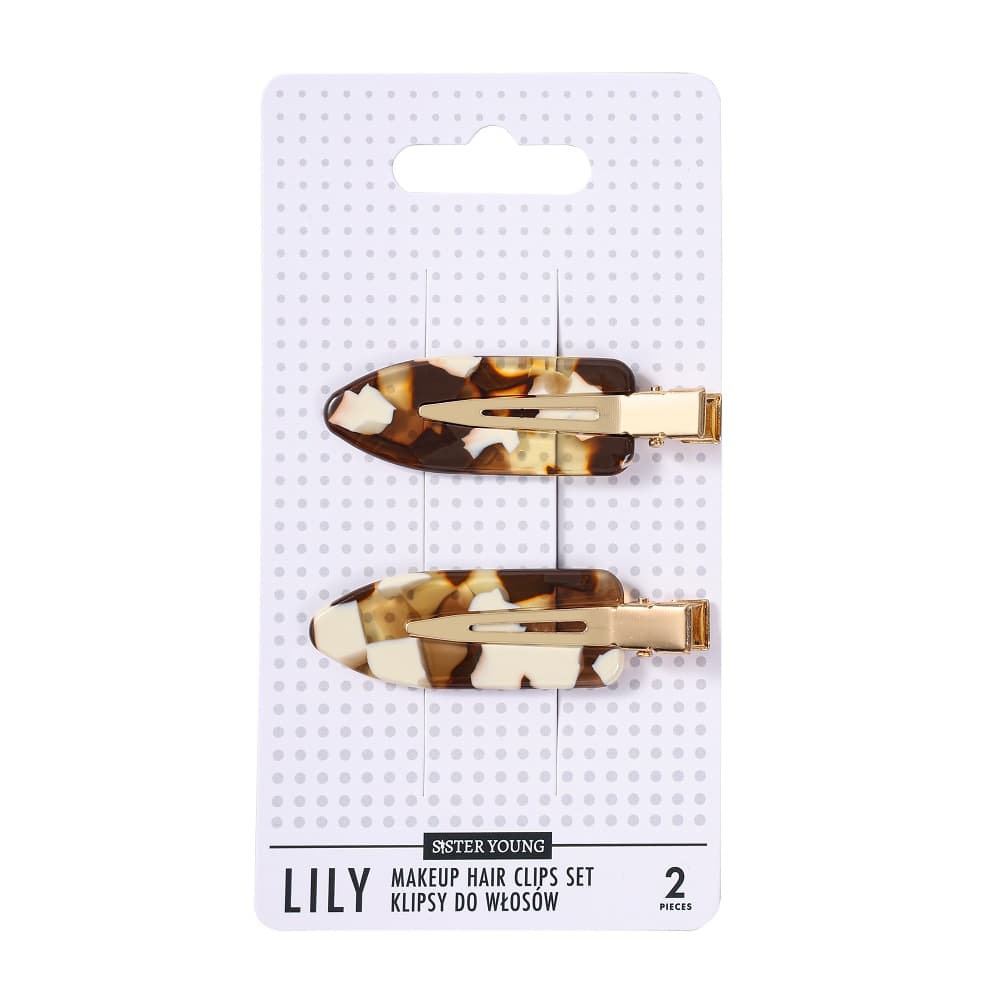 Lily Klipsy Spinki do Włosów, Milk Coffee