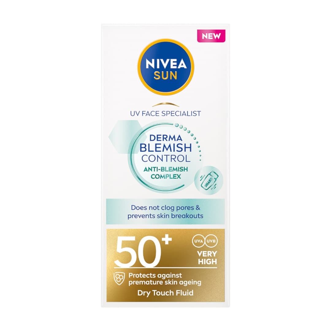 Derma Skin Clear lekki fluid przeciwsłoneczny do twarzy SPF 50