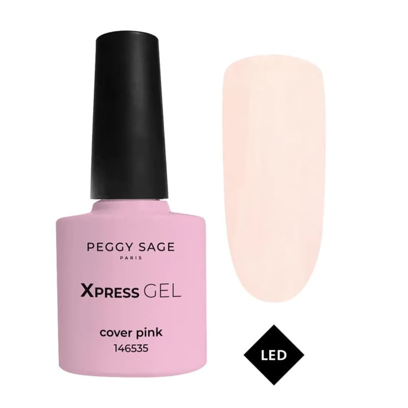 Xpress Gel, żel, top i baza 3w1 do paznokci, cover pink