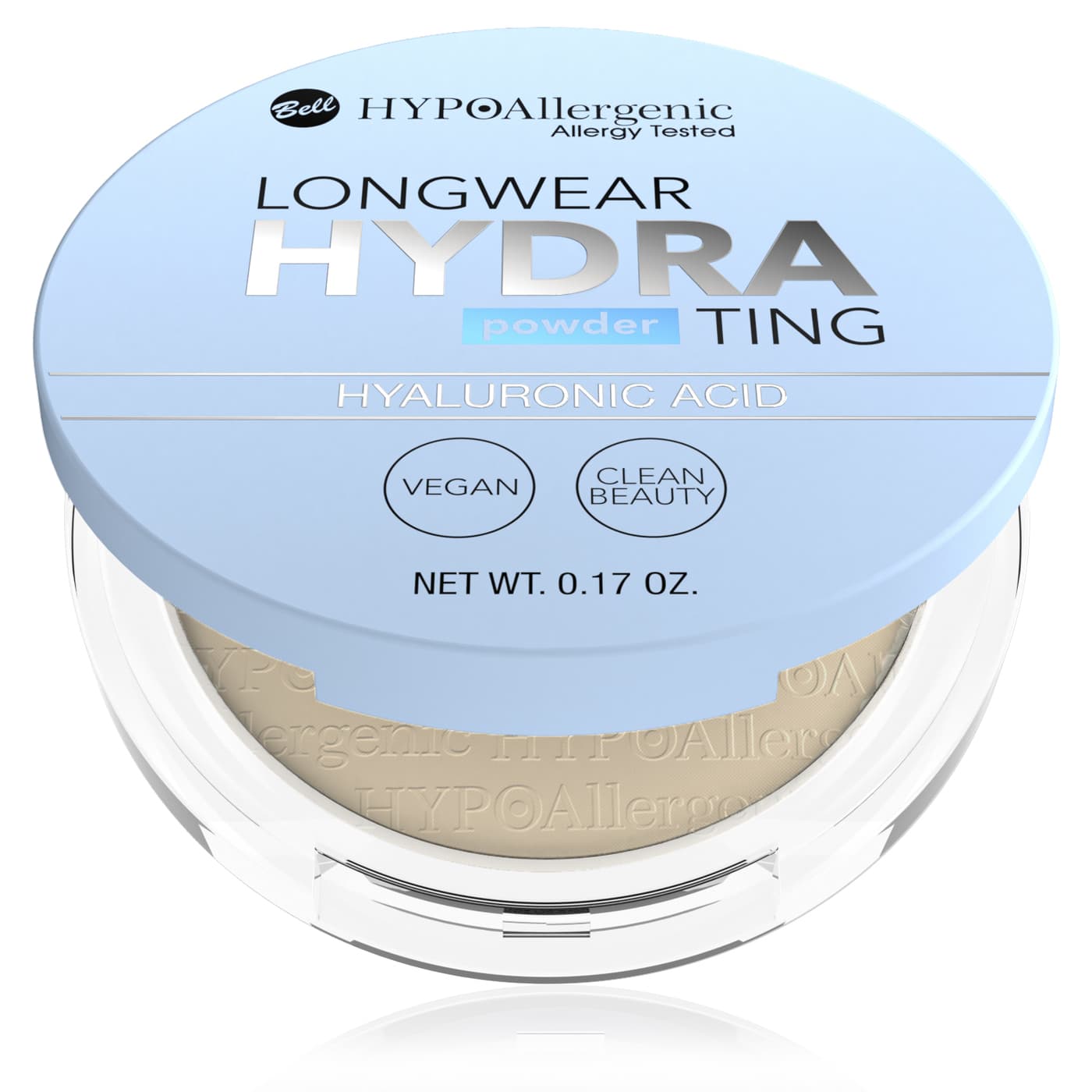 HYPOallergenic Hydrating puder w kompakcie z kwasem hialuronowym odcień 01 Nude