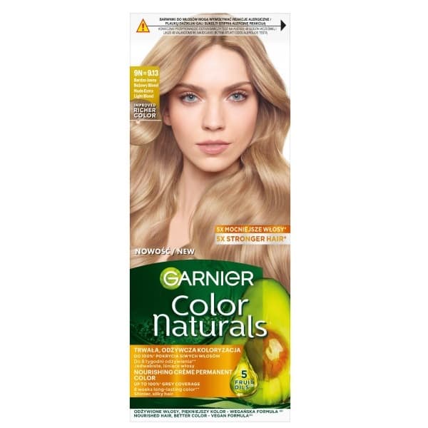 Color Naturals Creme Farba do włosów - 9N=9.13 Bardzo Jasny Beżowy Blond