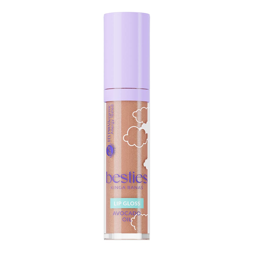 x Besties Lip Gloss, hypoalergiczny błyszczyk do ust, 01 Dreamy Nude