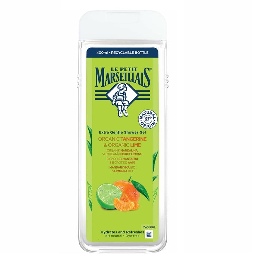Delikatny żel pod prysznic Mandarynka Bio & Limonka Bio