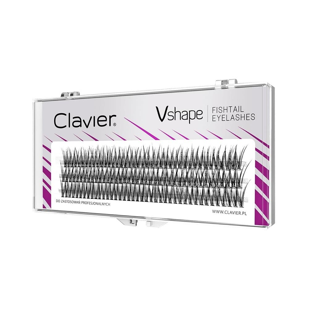 Vshape Fishtail Eyelashes kępki rzęs 10mm