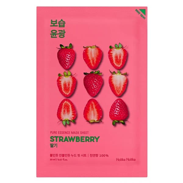 Pure Essence - Strawberry, maseczka na płachcie