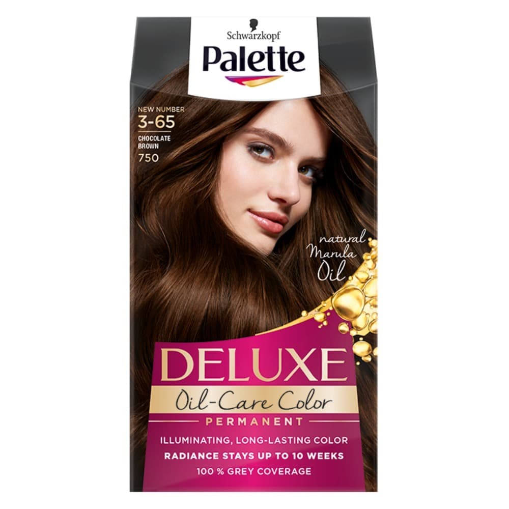 Deluxe, farba do włosów permanentna 750 Czekoladowy Brąz