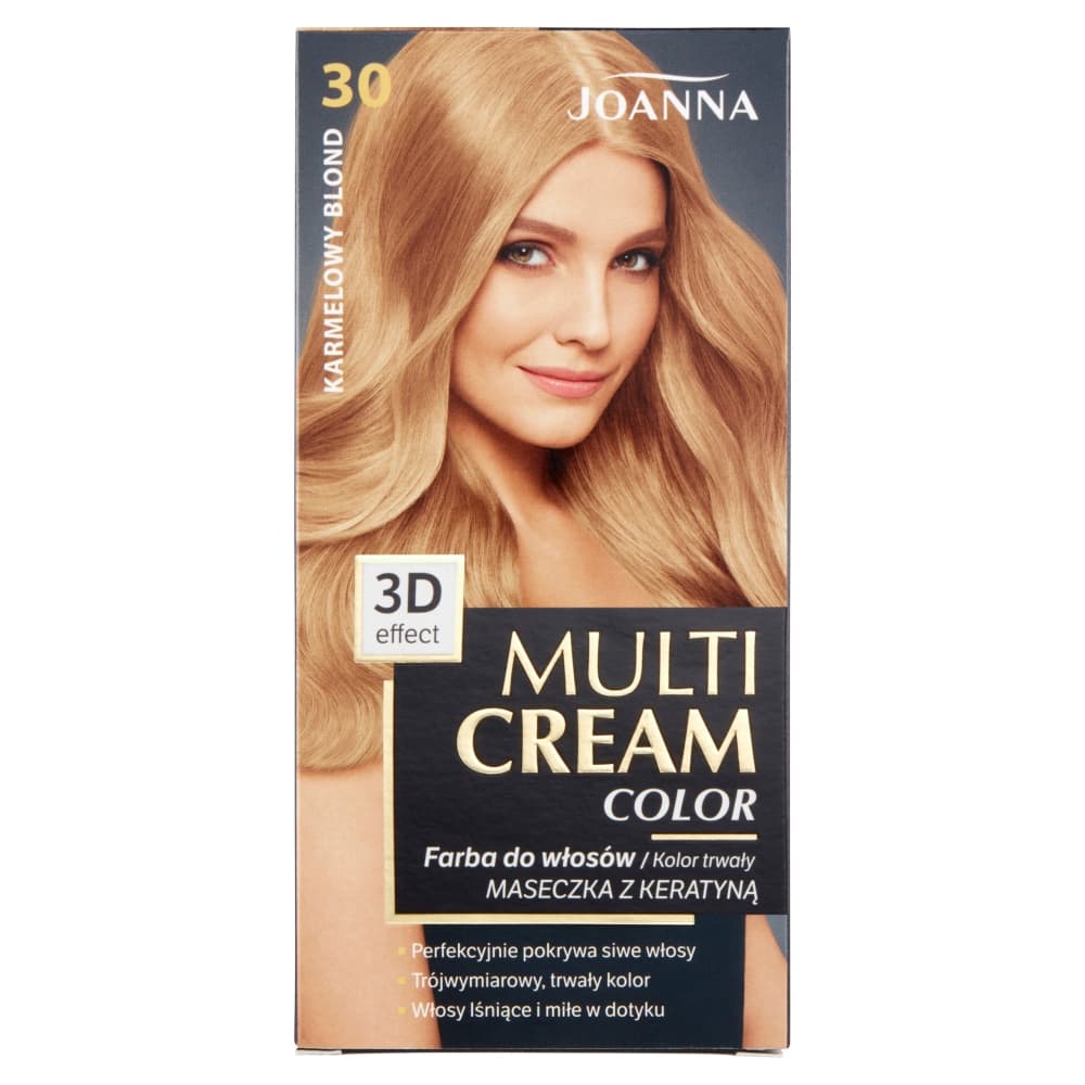Multi Cream Color, farba do włosów nr 30 Karmelowy Blond