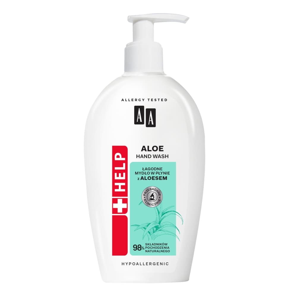 HELP+ - Łagodne mydło w płynie - Aloes -