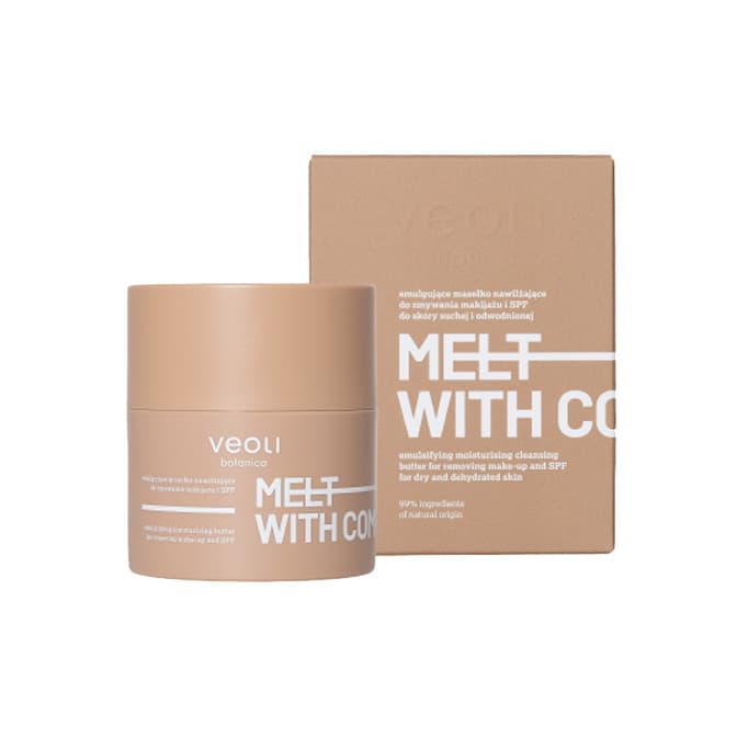 Melt With Comfort Emulgujace masełko nawilżające do zmywania makiajżu i SPF