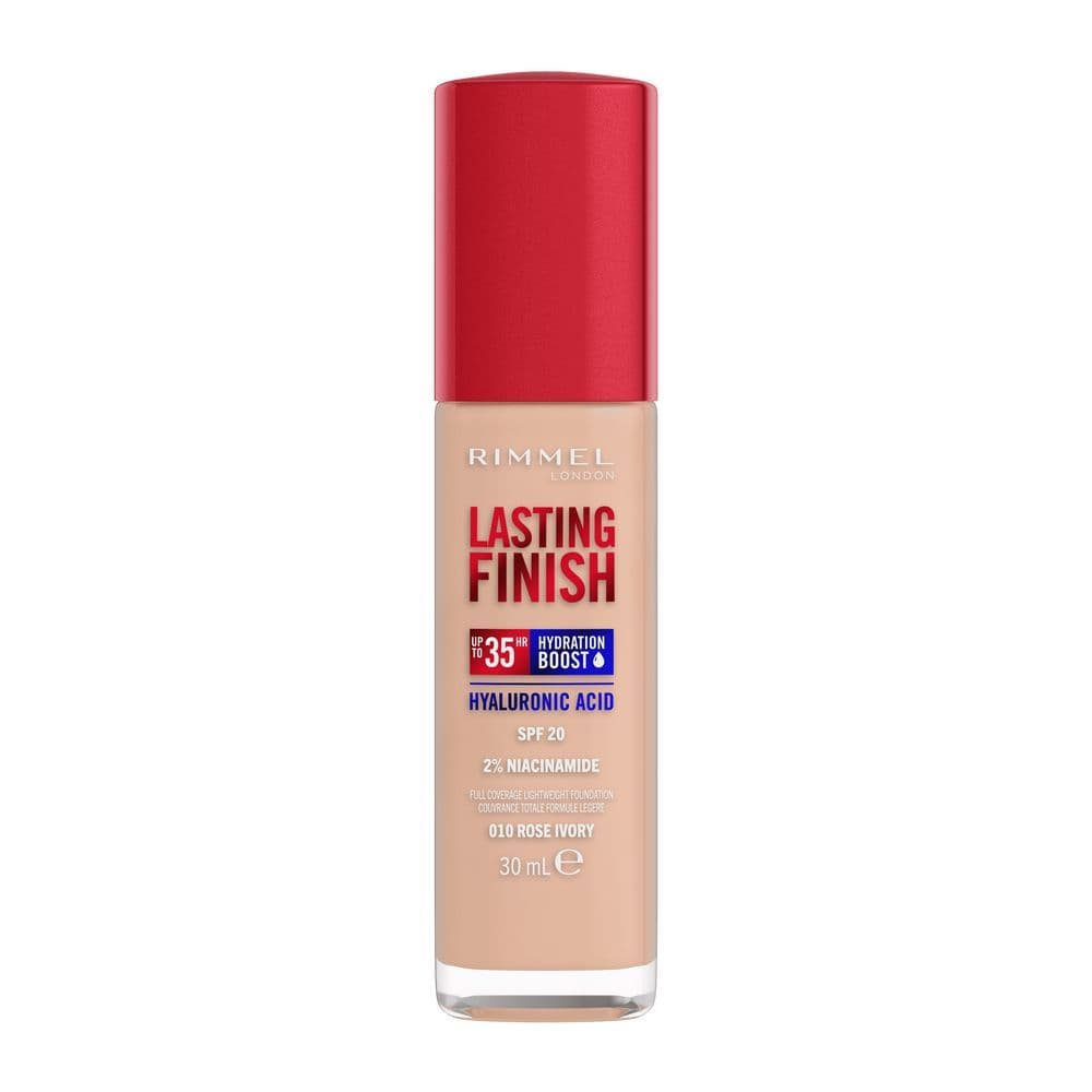 Rimmel Lasting Finish 35H Hydration Boost podkład nawilżający SPF 20 odcień 010 Rose Ivory