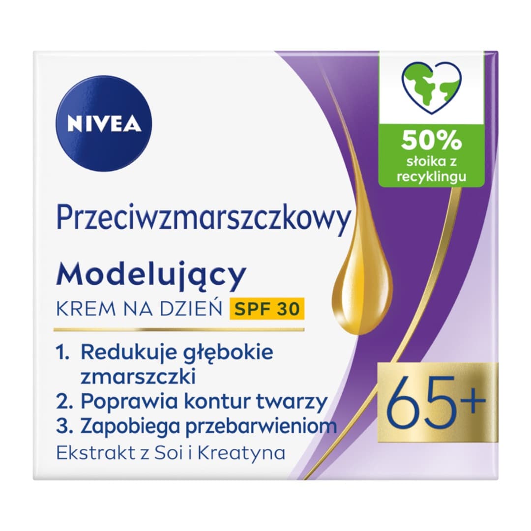 Anti-Wrinkle Contouring Day Cream - Przeciwzmarszczkowy - Modelujący krem do twarzy na dzień 65+ SPF30 -
