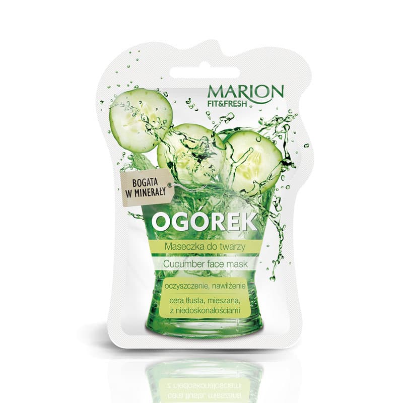 Fit&Fresh Face Mask maseczka do twarzy oczyszczenie i nawilżenie Ogórek