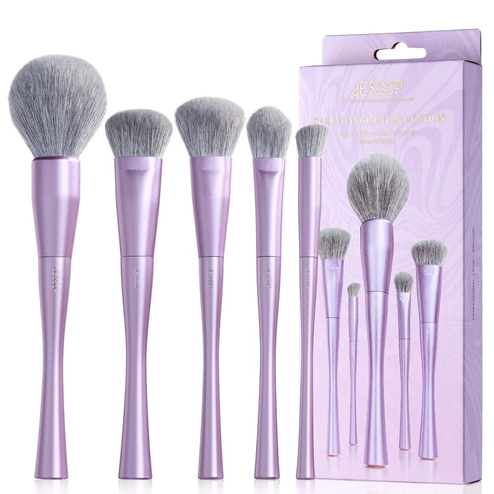 Luxury Purple Face Makeup Brush zestaw pędzli T514