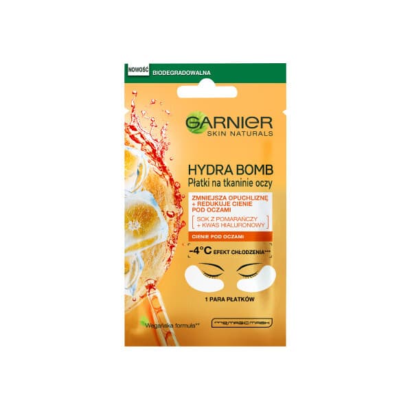 Moisture+ Fresh Look Eye Tissue Mask energetyzujące płatki pod oczy z sokiem pomarańczowym i kwasem hialuronowym