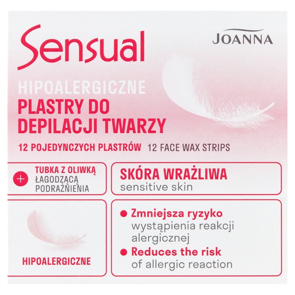 Sensual hipoalergiczne plastry do depilacji twarzy