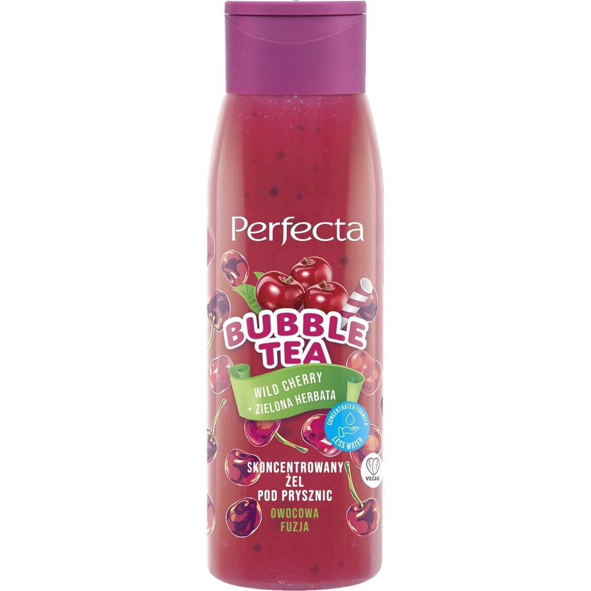 Bubble Tea skoncentrowany żel pod prysznic Wild Cherry + Zielona Herbata