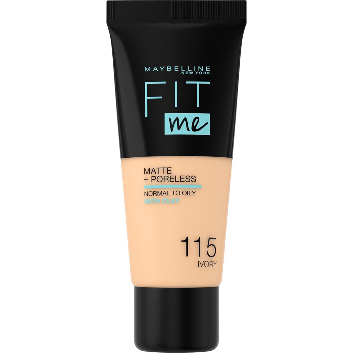 FIT ME! Matte +Poreless - Podkład matujący do twarzy z glinką - - 115 IVORY